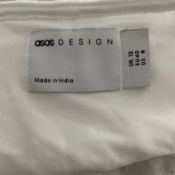 ASOS, halter, bodycon white dress, size 8 - Picture 4 of 6